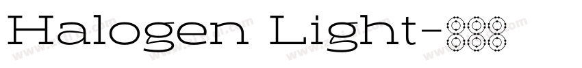Halogen Light字体转换 Halogen Light字体转换